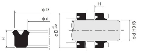 hydraulic seal uhs