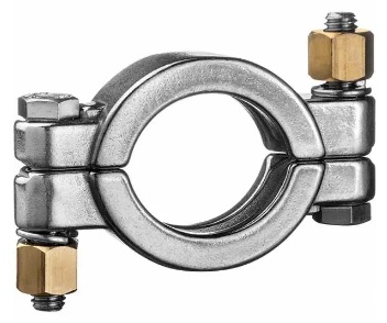 CLAMP,PIPE SS316 DN 502 W2-BOLT+NUTS HEAVY DUTYHIGH PRESS CLAMP (3A)