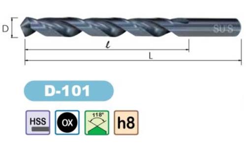 hss drills straight shank twist drills d-101